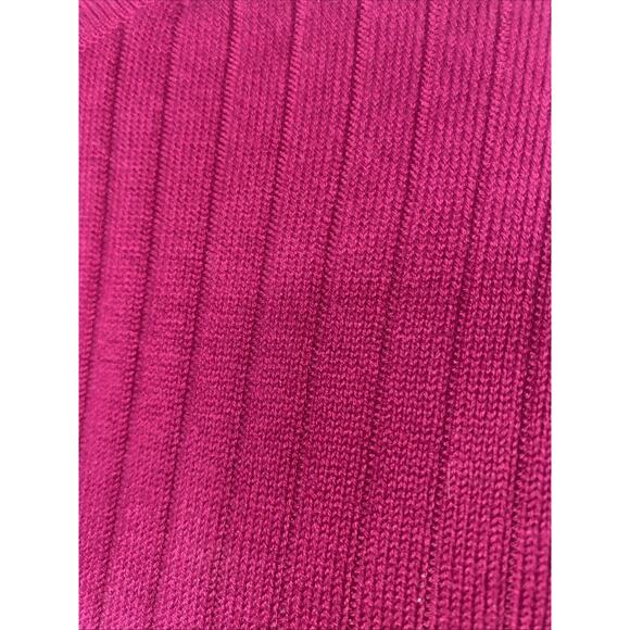 Talbots Woman’s Burgundy Turtle Neck Long Sleeve Knit Pullover Sweater Medium - Picture 8 of 8